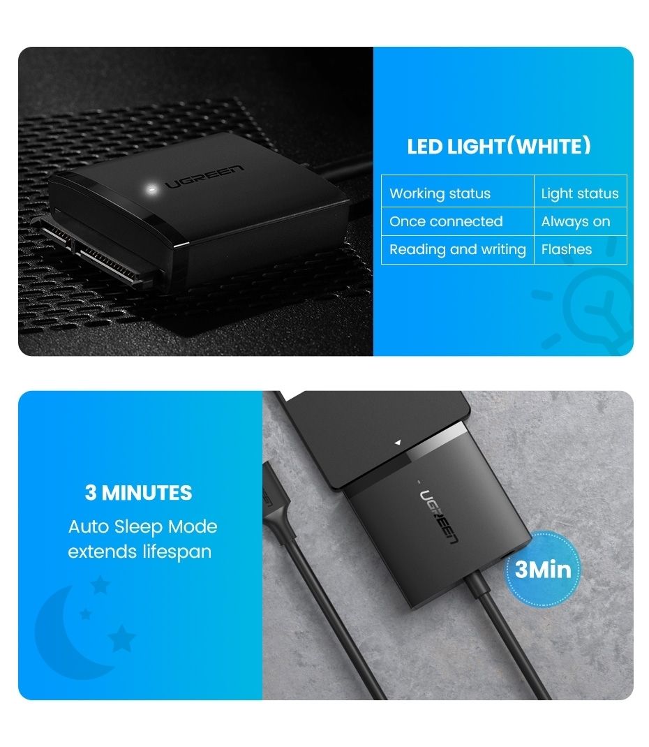 USB adapter cable.