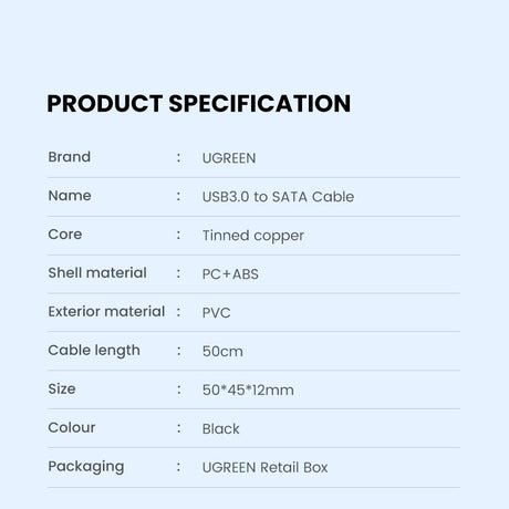 USB adapter cable.