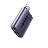 UGREEN 70451 USB-C Male to DP Female Adapter Aluminium Case 4K/2K 60Hz (Dark Grey)