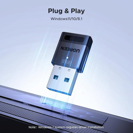 UGREEN Bluetooth USB dongle adapter, 20m.