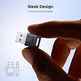 UGREEN 75073 Bluetooth 6.0 USB Dongle Adapter 20m Range, 5 Device Connection, Plug & Play for PC/Laptop