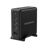 Simplecom GaN USB-A fast charger, 100W, model CU400.