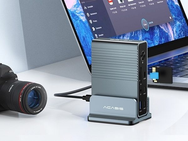 ACASIS DS-7A15 15-in-1 USB-C Dock Triple 4K HDMI DP 10Gbps PD Docking Station