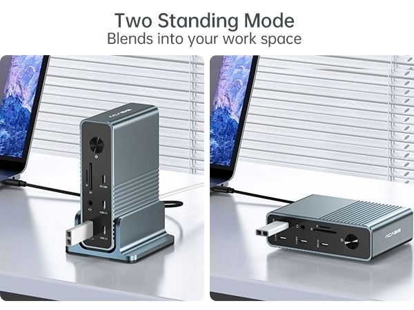 ACASIS DS-7A15 15-in-1 USB-C Dock Triple 4K HDMI DP 10Gbps PD Docking Station