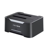 Acasis EC-6104 Dual Bay 2.5/3.5" Sata HDD SSD Enclosure USB 3.2 5Gbps 60TB.
