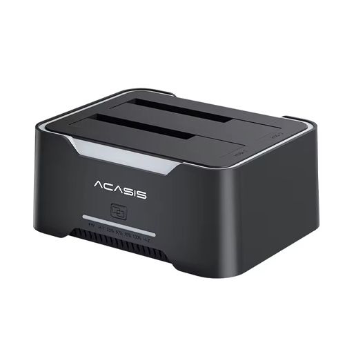 Acasis EC-6104 Dual Bay 2.5/3.5" Sata HDD SSD Enclosure USB 3.2 5Gbps 60TB.