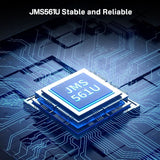 Acasis EC-6104 Dual Bay 2.5/3.5" Sata HDD SSD Enclosure USB 3.2 5Gbps 60TB.