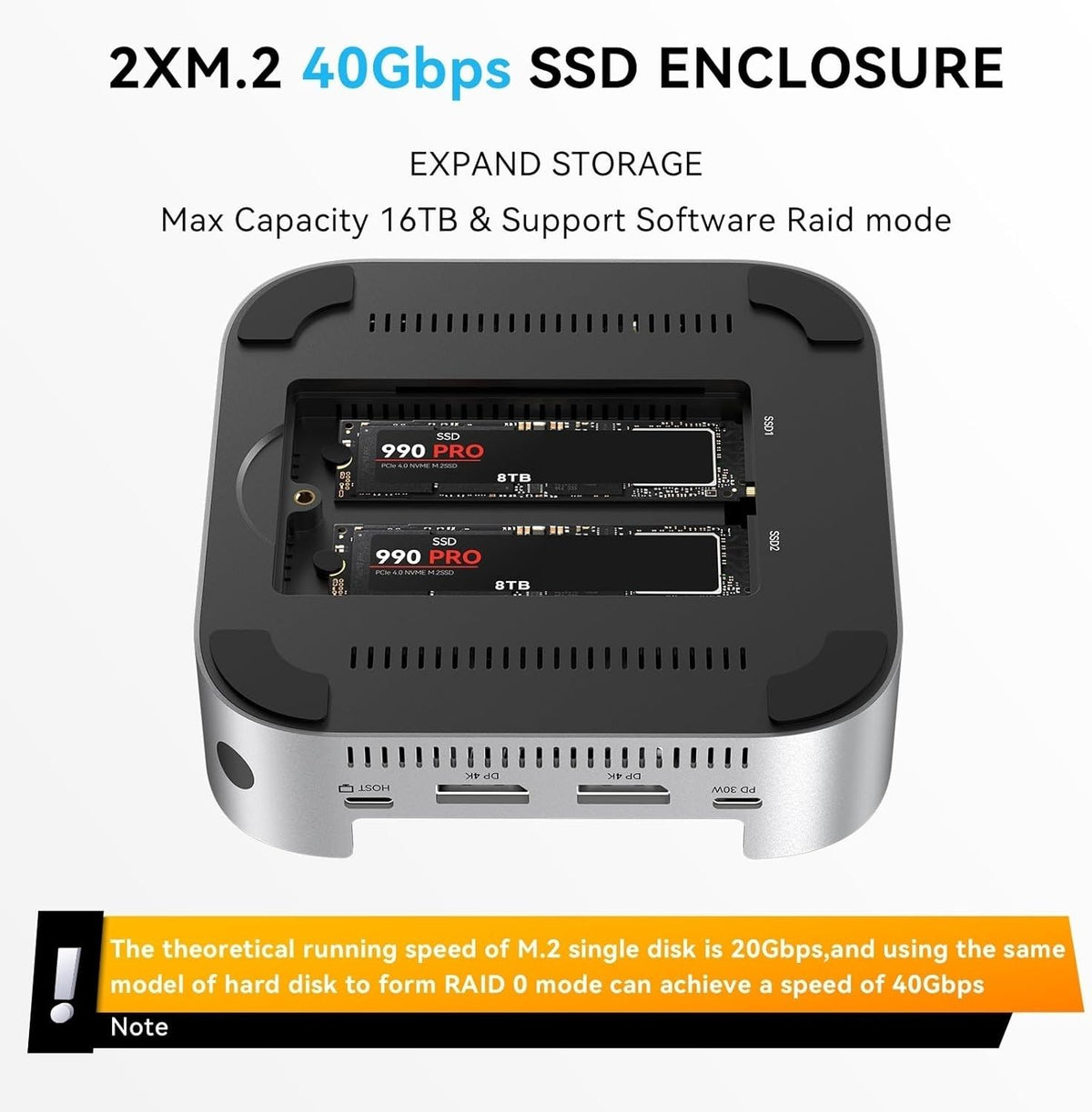 ACASIS Mac Gbps desktops, model M001PRO.