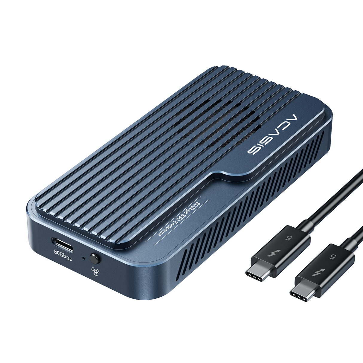 ACASIS TB501PRO USB4 v2 80Gbps M.2 NVMe SSD Enclosure Thunderbolt 5/4/3 6,000MB/s PCIe Gen5 Ready Active Cooling Fan