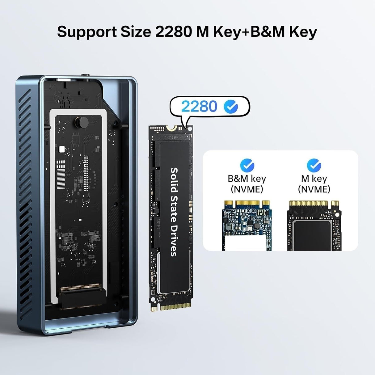 ACASIS TBU405PRO USB4 NVMe M.2 SSD Enclosure 40Gbps 2280 w/ Cooling Fan