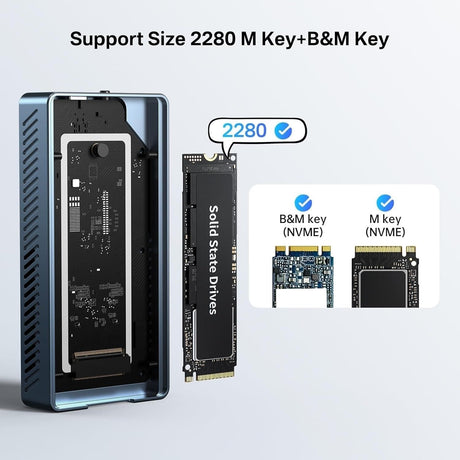ACASIS TBU NVMe hard drives, model TBU405PRO.