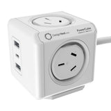 Allocacoc USB-A AUEUAC white powerboards, 20W.