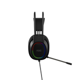 AOC ACG2500BK Wired RGB USB Gaming Stereo Headset 2M Cable Black
