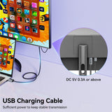 BENFEI 000419GY 8K DisplayPort V1.4 to HDMI V2.1 Aluminum Shell, Nylon Braided Cable 1.8M