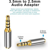 BENFEI 000440SL 3.5mm Male to 2.5mm Female Adapter