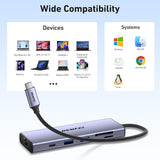 BENFEI 000495GY 10-in-1 USB C Hub 4K HDMI + RJ45 + 100W PD + USB-C + USB x 4 +TF/SD Reader