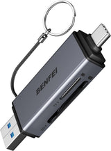 Benfei SD Card Reader, USB C to SD Micro SD Card Memory Card Adapter.