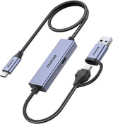 Benfei 408GY USB-C to USB-C+A + PD Video/Audio Capture Card Supporting Full HD 1080P 60FPS for Streaming, Recording.