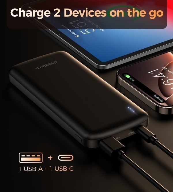 CHOETECH B850 10000mAh 12W USB-A+Type-C Power Bank