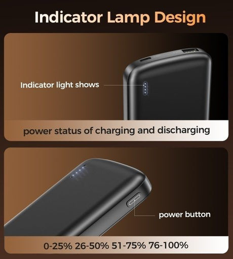 CHOETECH USB-A Type-C power bank, 12W, model B850.