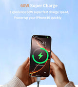 CHOETECH CC1001 Smart PD60W 4-in-1 USB C to C cable 1.2M