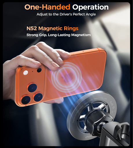Choetech magnetic car phone mount, model H093-BK.