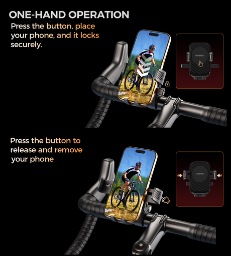 Choetech H094 Cycling Phone Holder Bike Handlebar Mount 360-degree Rotation.