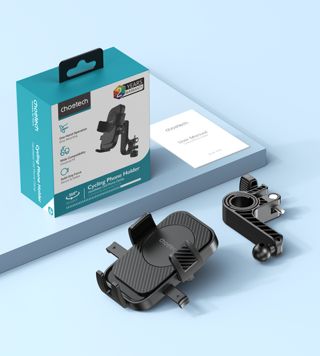 Choetech H094 Cycling Phone Holder Bike Handlebar Mount 360-degree Rotation.