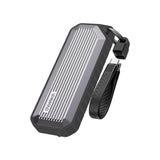 CHOETECH MSE004-GY USB3.2 Chips M.2 NVME / SATA SSD Protocol 10Gbps Transfer Speed Enclosure with IP65 water-Proof and Dust -Proof (Support 8TB Max)