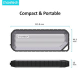 CHOETECH MSE004-GY USB3.2 Chips M.2 NVME / SATA SSD Protocol 10Gbps Transfer Speed Enclosure with IP65 water-Proof and Dust -Proof (Support 8TB Max)