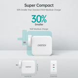 CHOETECH PD6008  GAN Dual Type-C 100w Travel Charger (US/EU/UK/AU)
