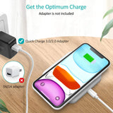 CHOETECH T511BW Fast Wireless Charging Pad Black And White 2 Pack