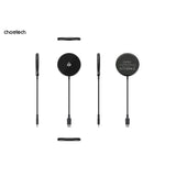 CHOETECH T697-F 15W/7.5W/5W magnetic charger for iPhone, Air Pods and more 1.5M Black