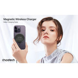 CHOETECH T697-F 15W/7.5W/5W magnetic charger for iPhone, Air Pods and more 1.5M Black