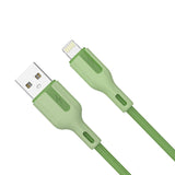 Green charging cable.