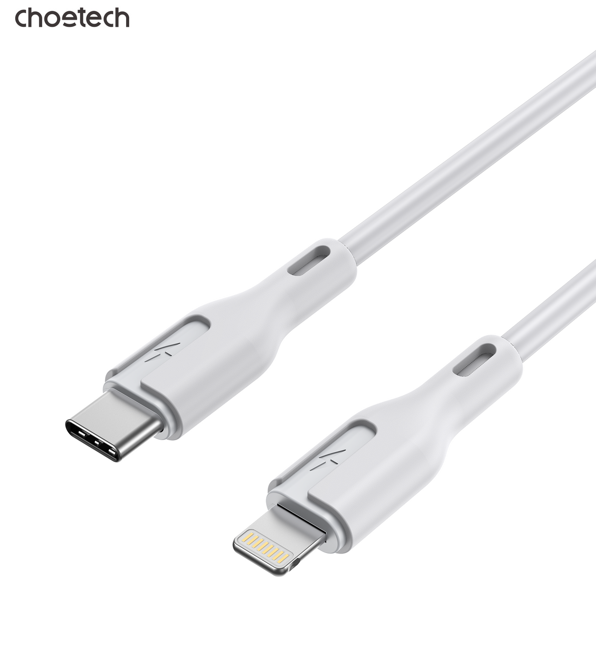 CHOETECH XCL-0002 Silicone USB-C to L Cable 1m White