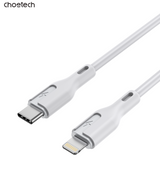 CHOETECH XCL-0002 Silicone USB-C to L Cable 1m White