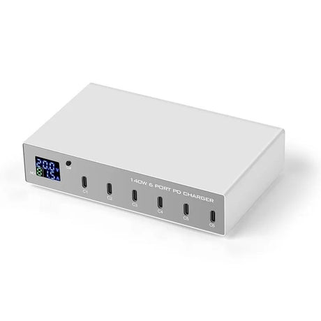 INTACT WLX-X6P 6-port USB-C PD charger, 140W.