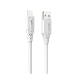 KIVEE KV-CT white iPhone charging cable.