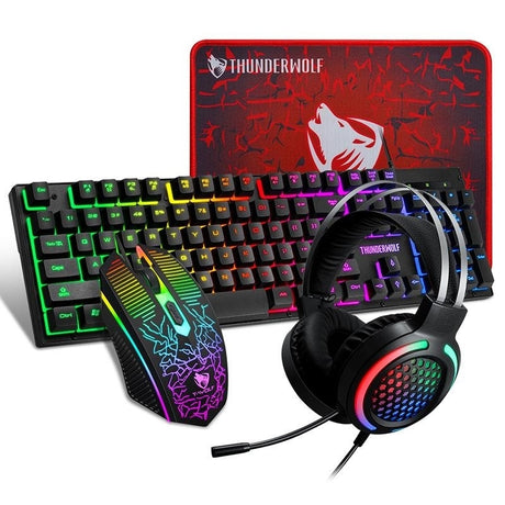 T-Wolf headphone mouse pad, waterproof, model TF400.