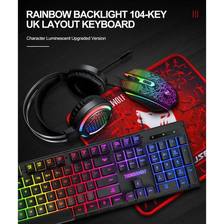 T-Wolf headphone mouse pad, waterproof, model TF400.