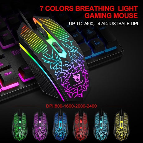 T-Wolf headphone mouse pad, waterproof, model TF400.