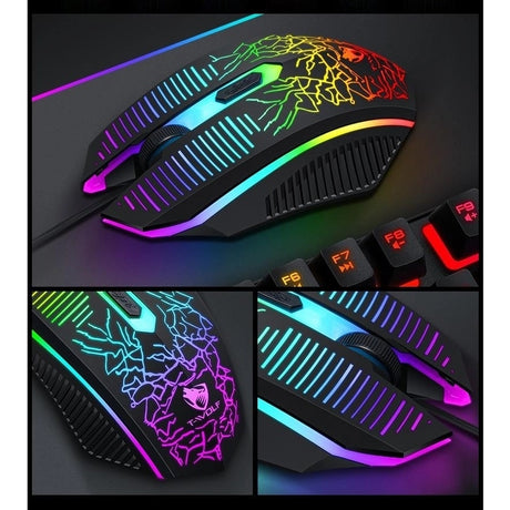 T-Wolf headphone mouse pad, waterproof, model TF400.