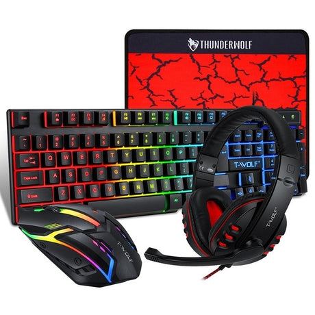 T-Wolf headphone mouse pad, waterproof, model TF800.