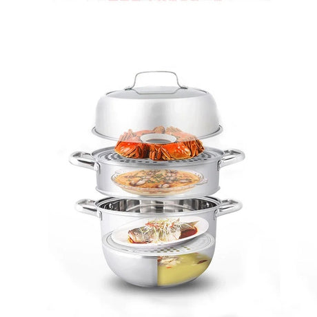 Zhang Xiao Quan three-tier steamer, 28cm.