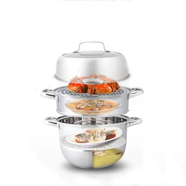 Zhang Xiao Quan three-tier steamer, 28cm.