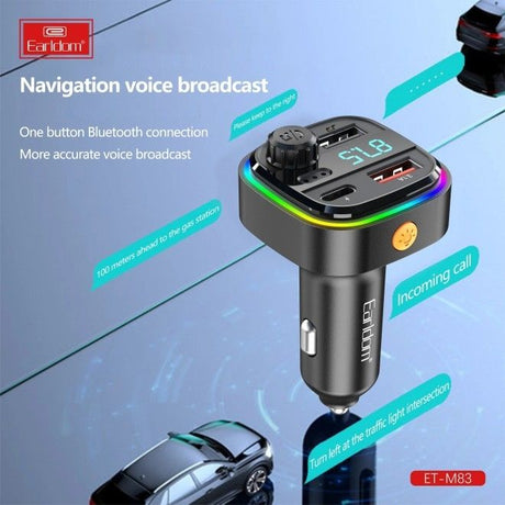 Earldom M83 Wireless Car Kit FM Transmitter.