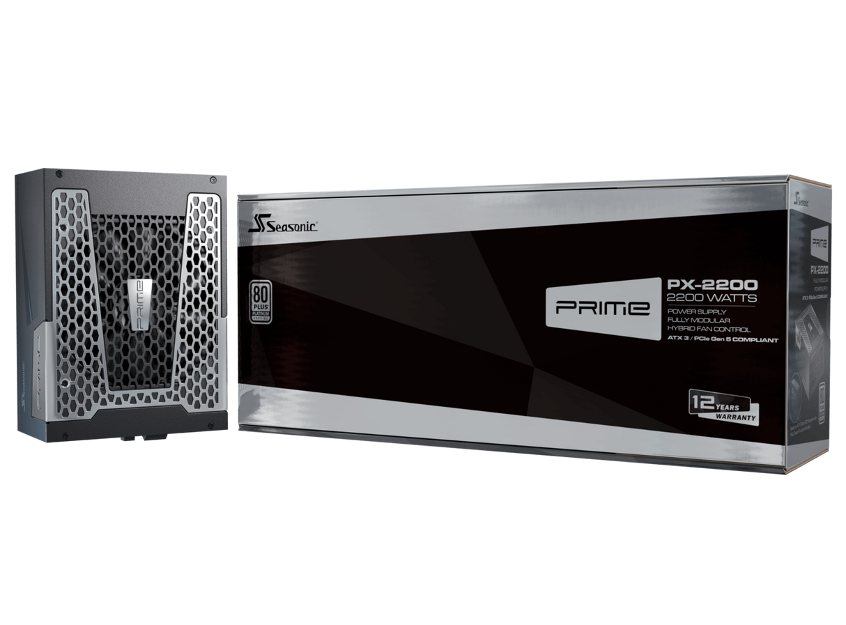 Seasonic 2200W Prime PX-2200 Fully-Modular 80 PLUS PLATINUM ATX3.1/PCIe 5.1 PSU