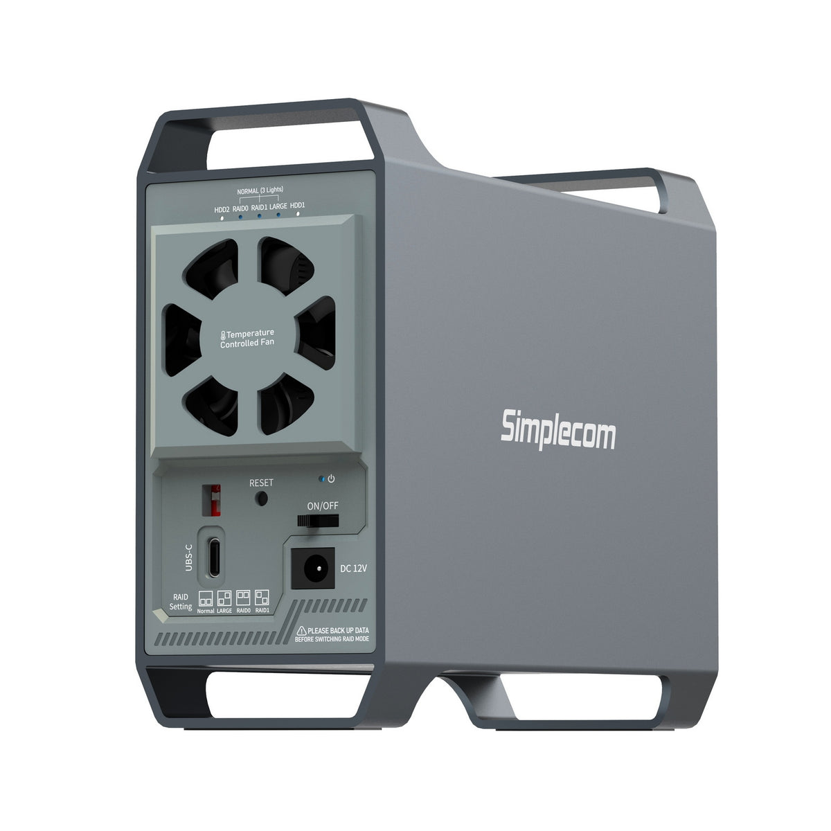 Simplecom SE482 dual bay 3.5 inch SATA hard drive enclosure