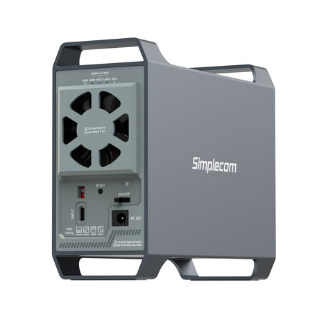 Simplecom SE482 dual bay 3.5 inch SATA hard drive enclosure